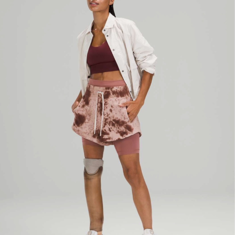 Lululemon Inner Glow Short 3" in Marble Dye Silky French Press Size: 6